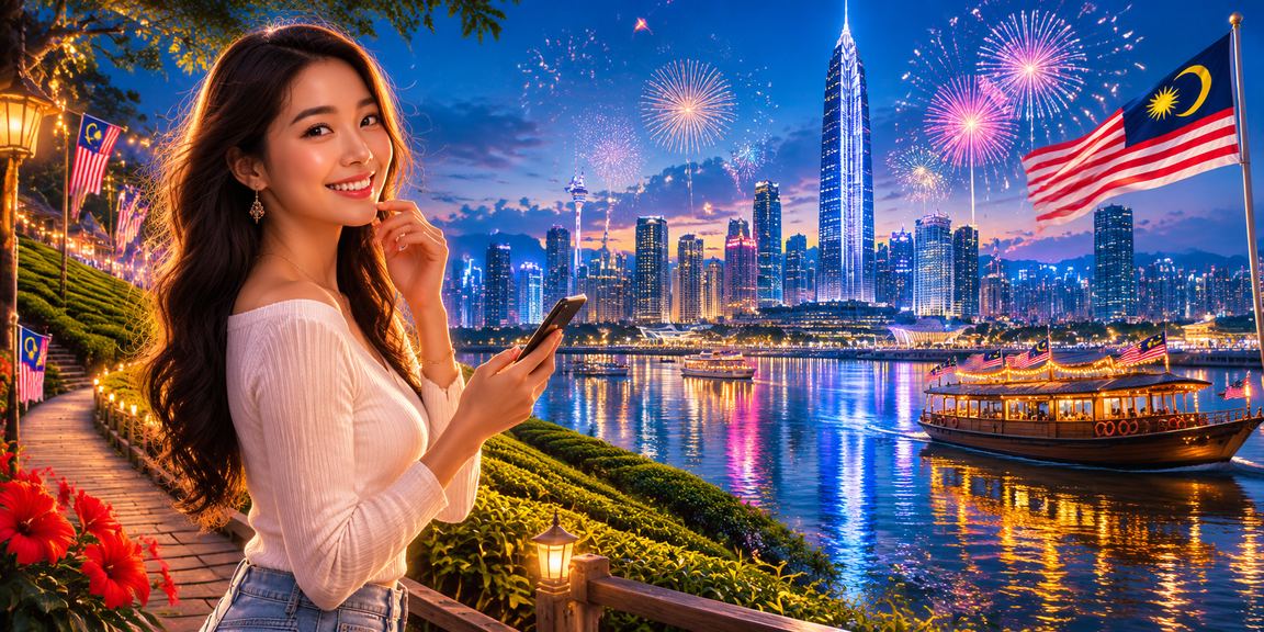 Pemain Kuala Lumpur menggunakan kasino mudah alih gaya Melayu di telefon pintar